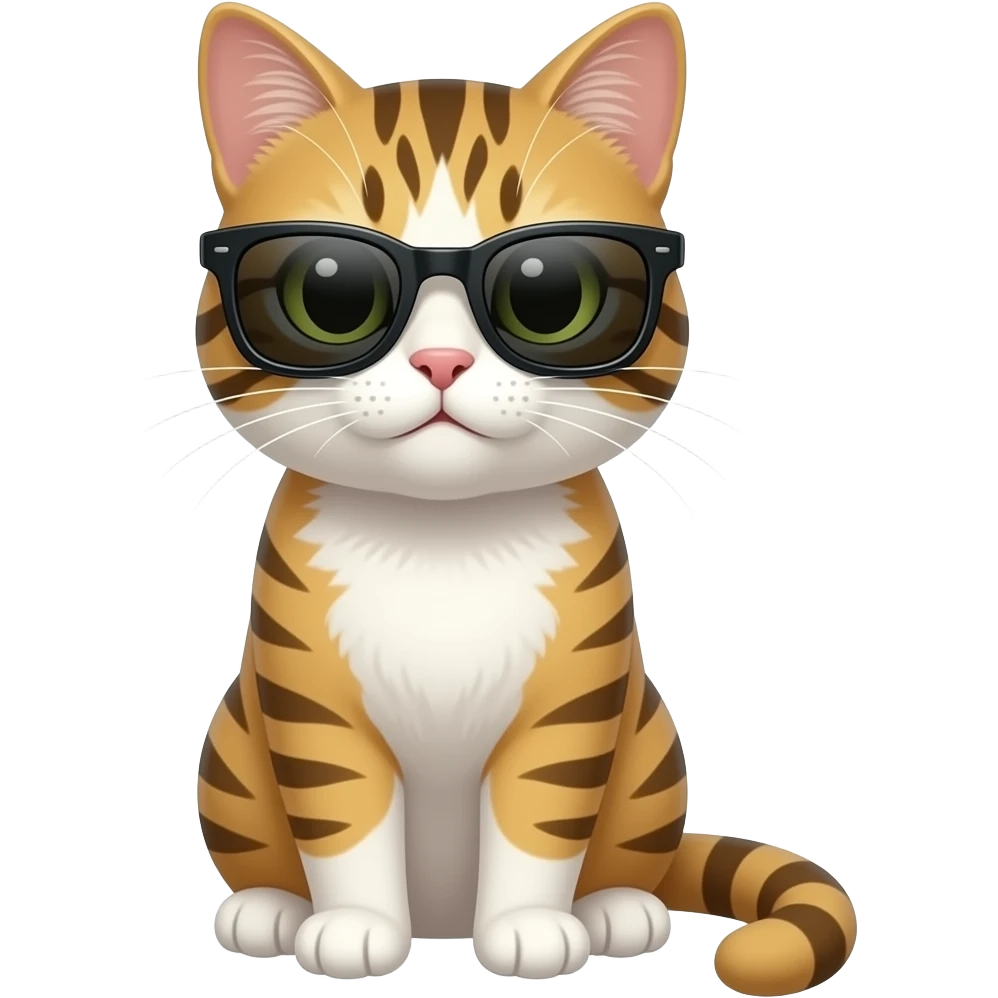 Cat wearing sunglasses emoji