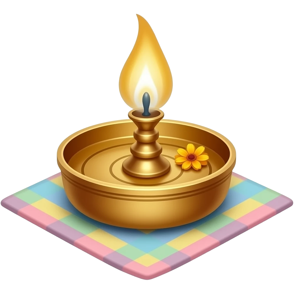 Cute aarti thali emoji