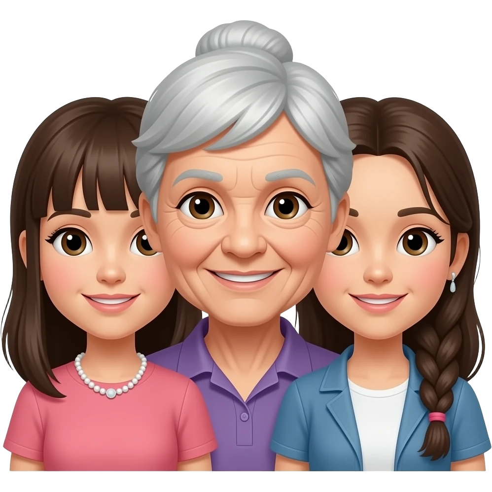 Grandma of girls emoji