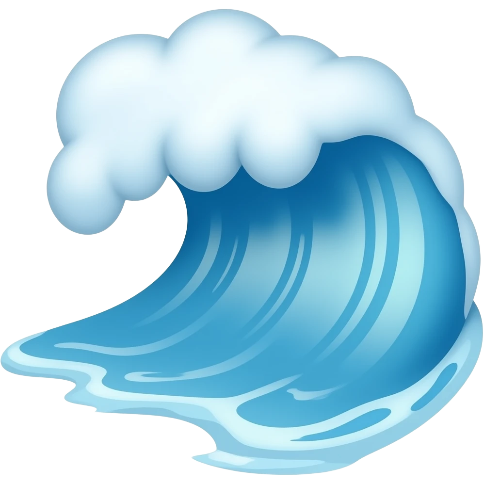 Wave emoji