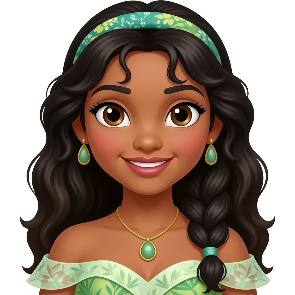 Tiana from Disney Princess emoji