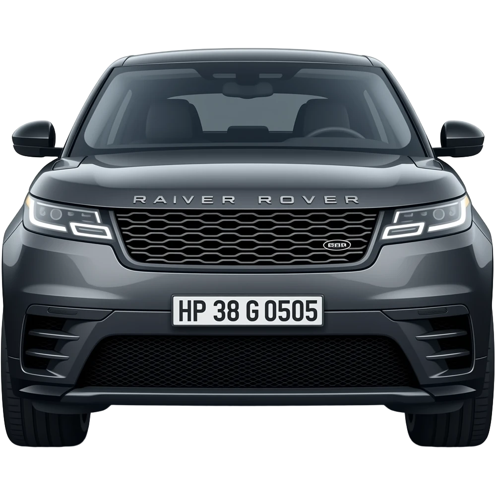 Range rover velar black with number blate HP 38 G 0505 emoji