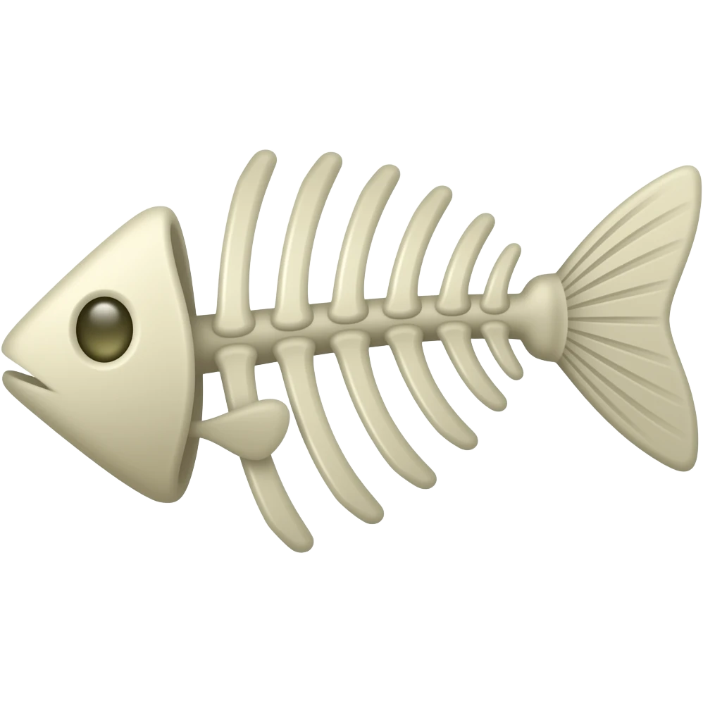 fish bone emoji
