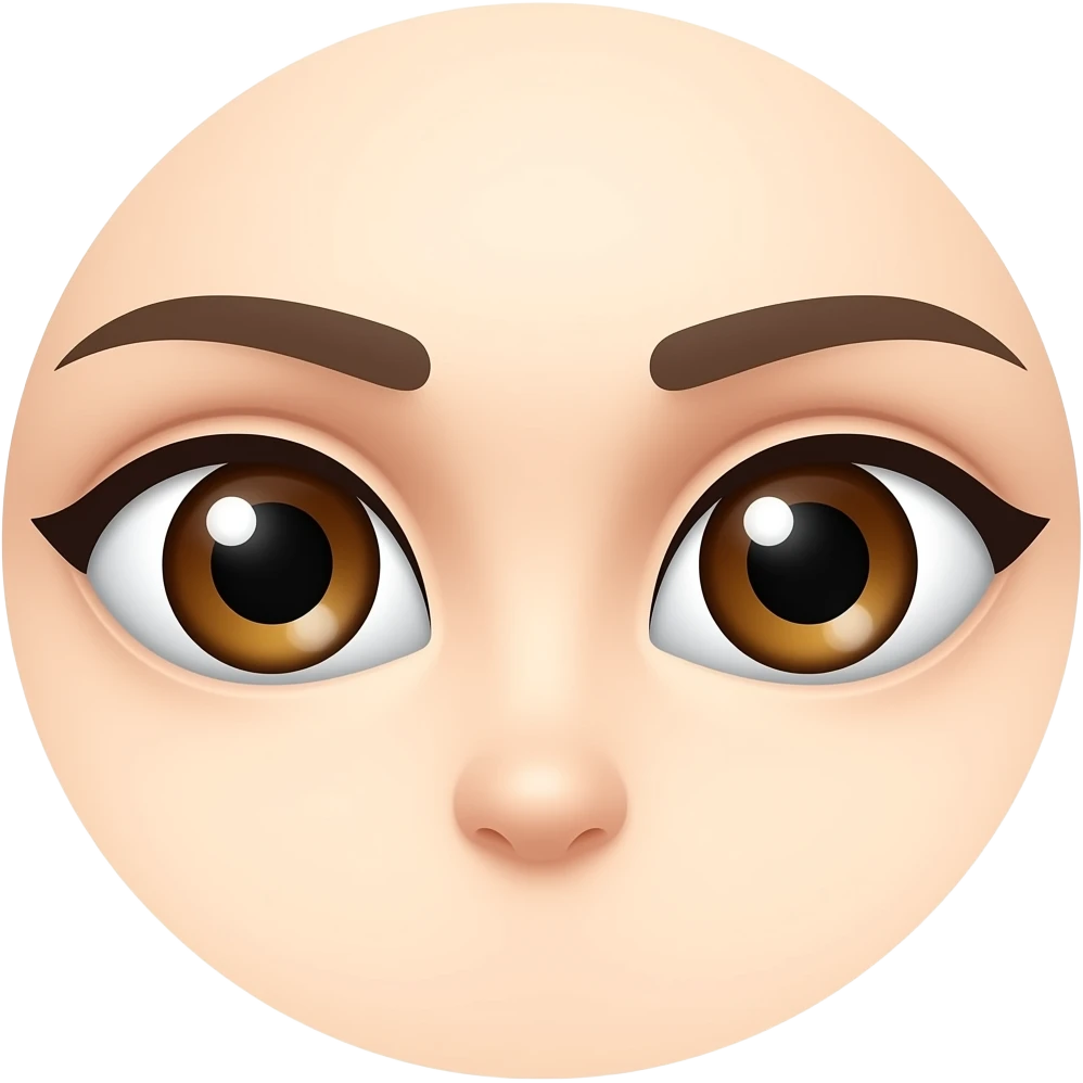 brown eyes emoji