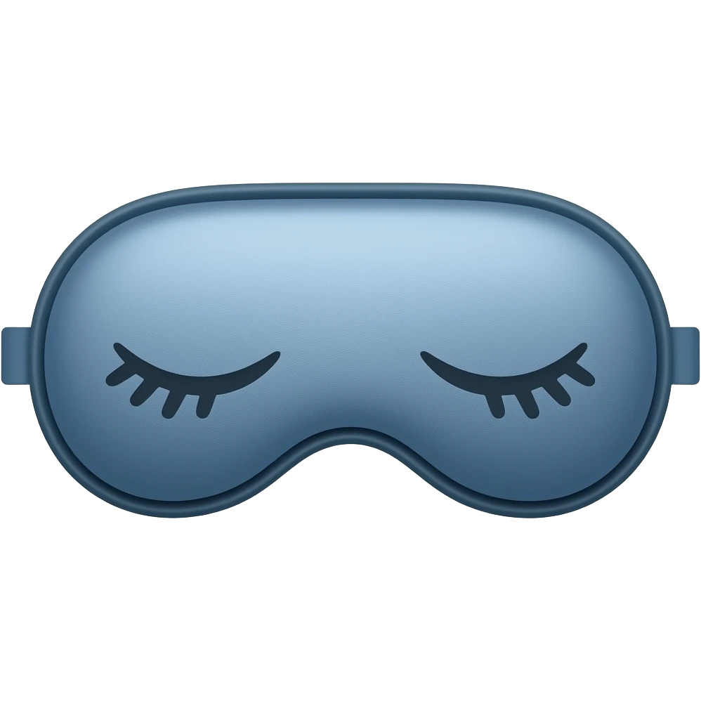 Sleep mask emoji