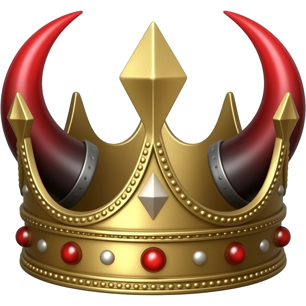 demonic crown with devil horns emoji