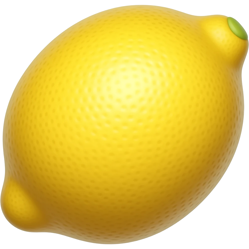 yellow lemon emoji