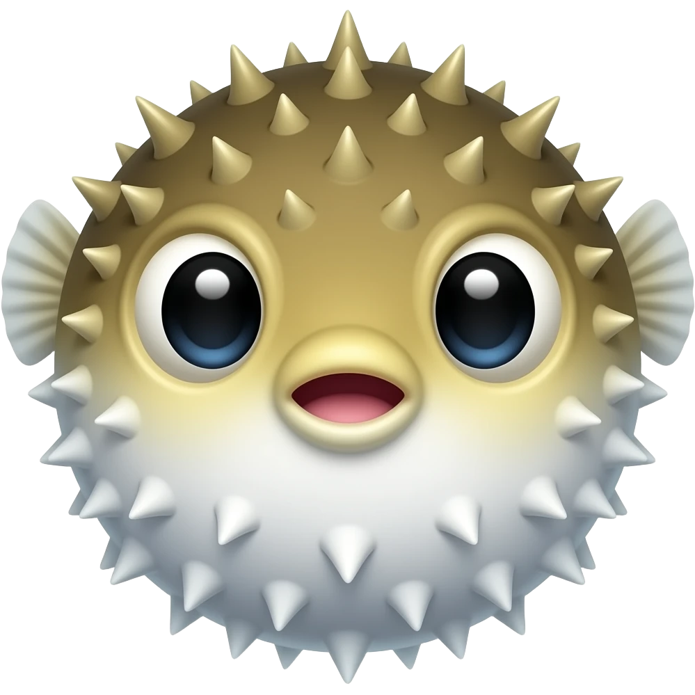 Puffer fish cute emoji