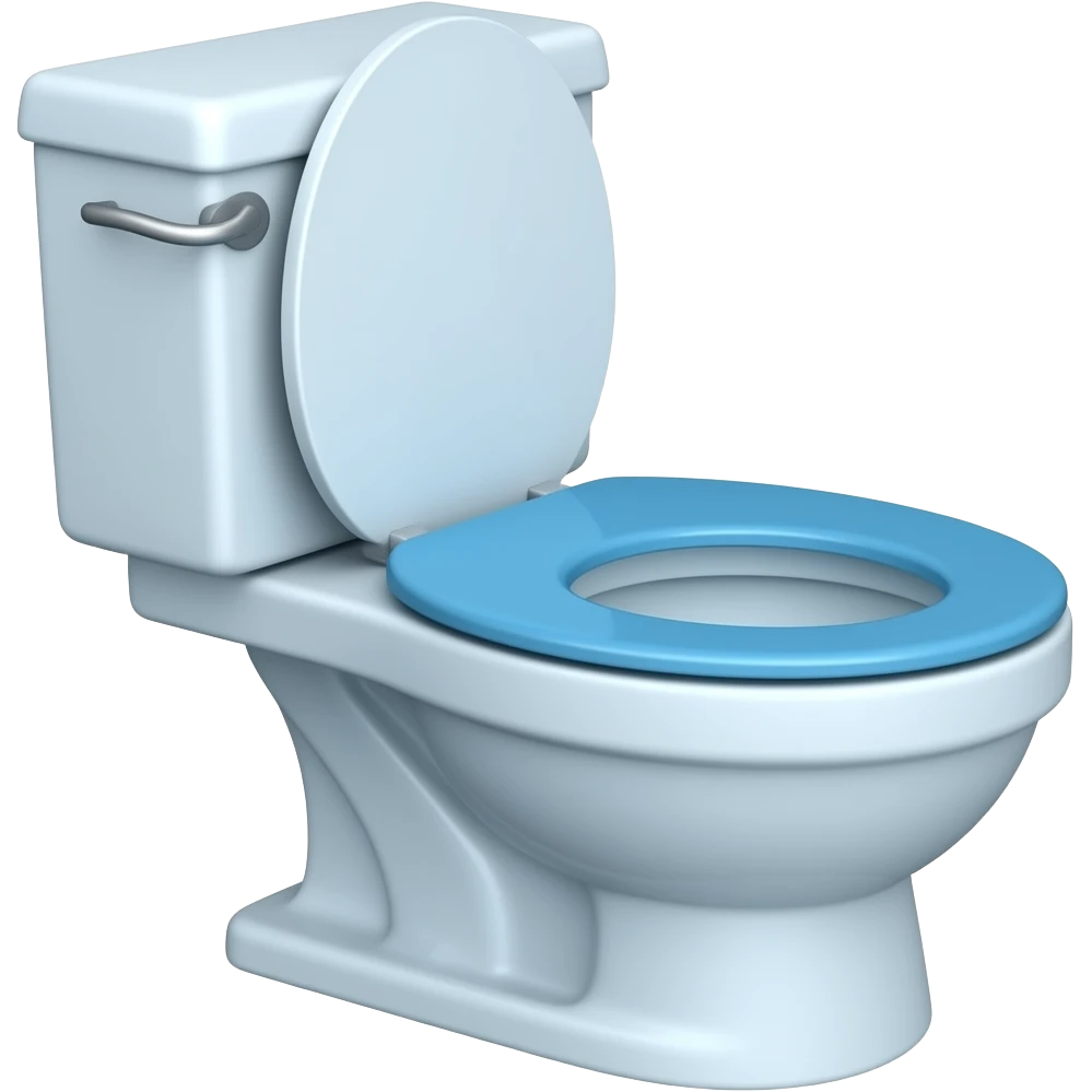 blue toilet emoji