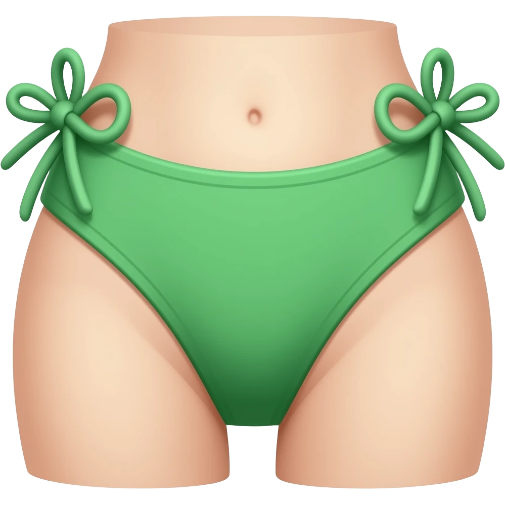 green bikini bottom (no person) emoji