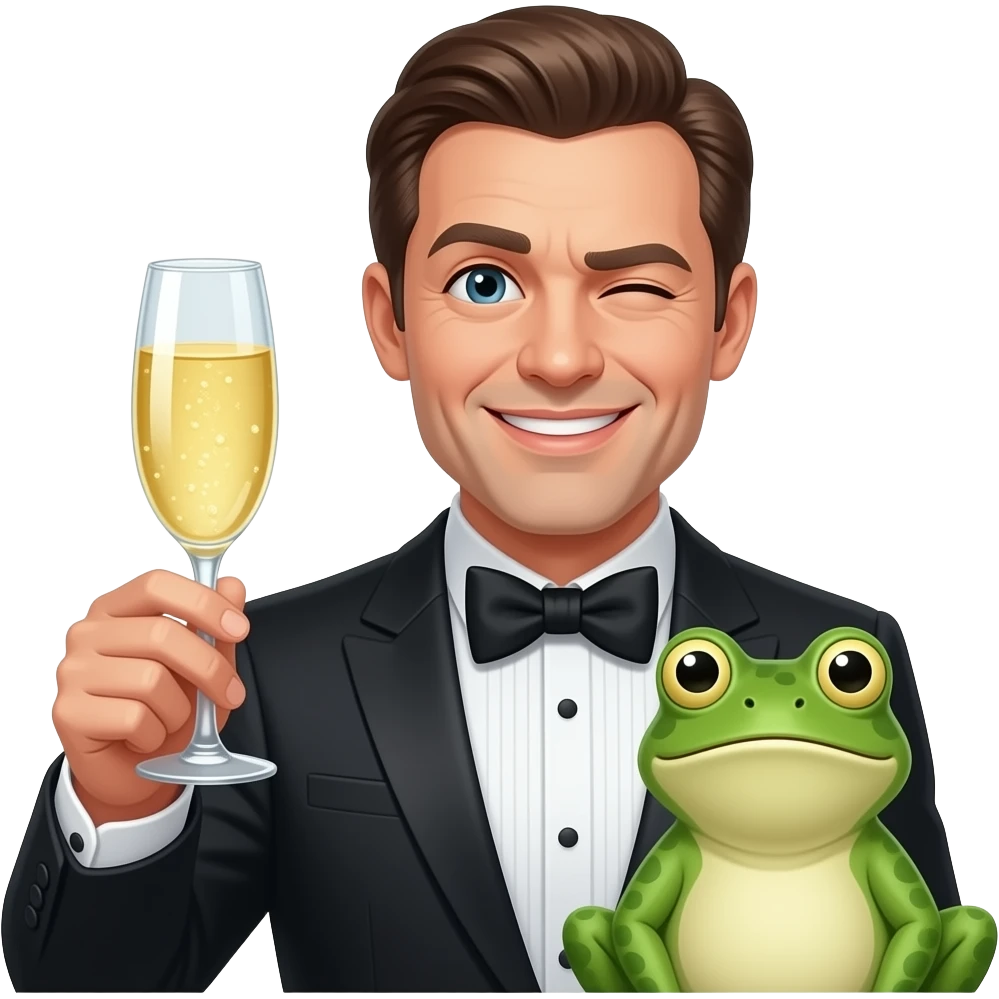 😉🕴️🐸🥂 emoji