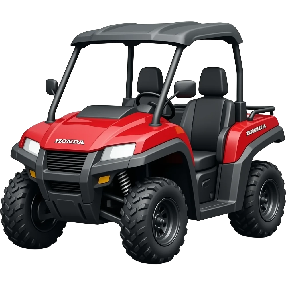 Red Honda TR 420 UTV no roof emoji