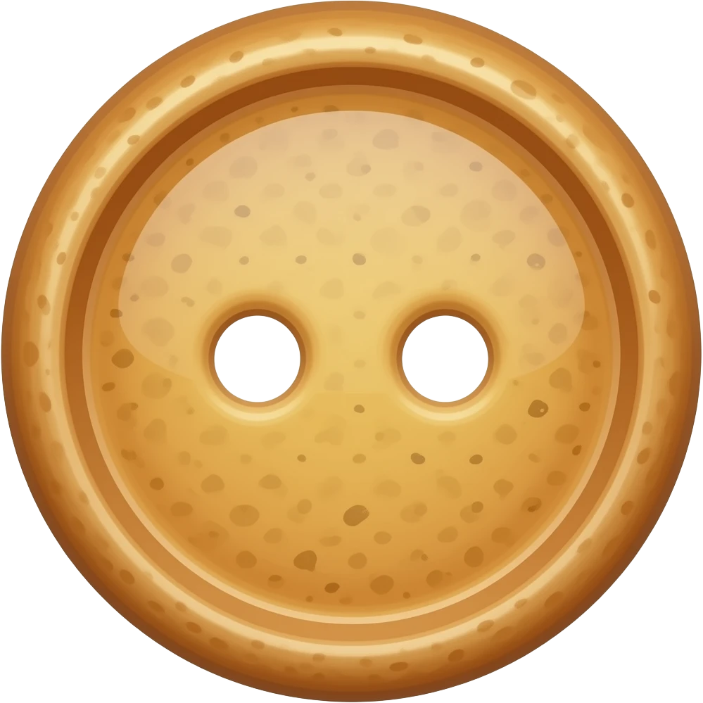 Jam Cookie shaped like a button emoji