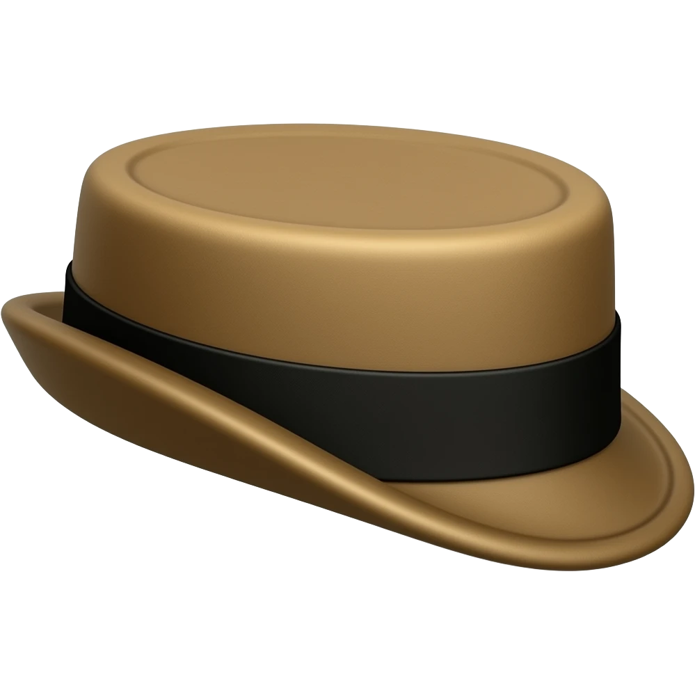 Boater hat emoji