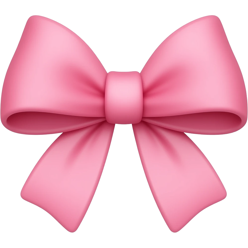 Pink  bow emoji