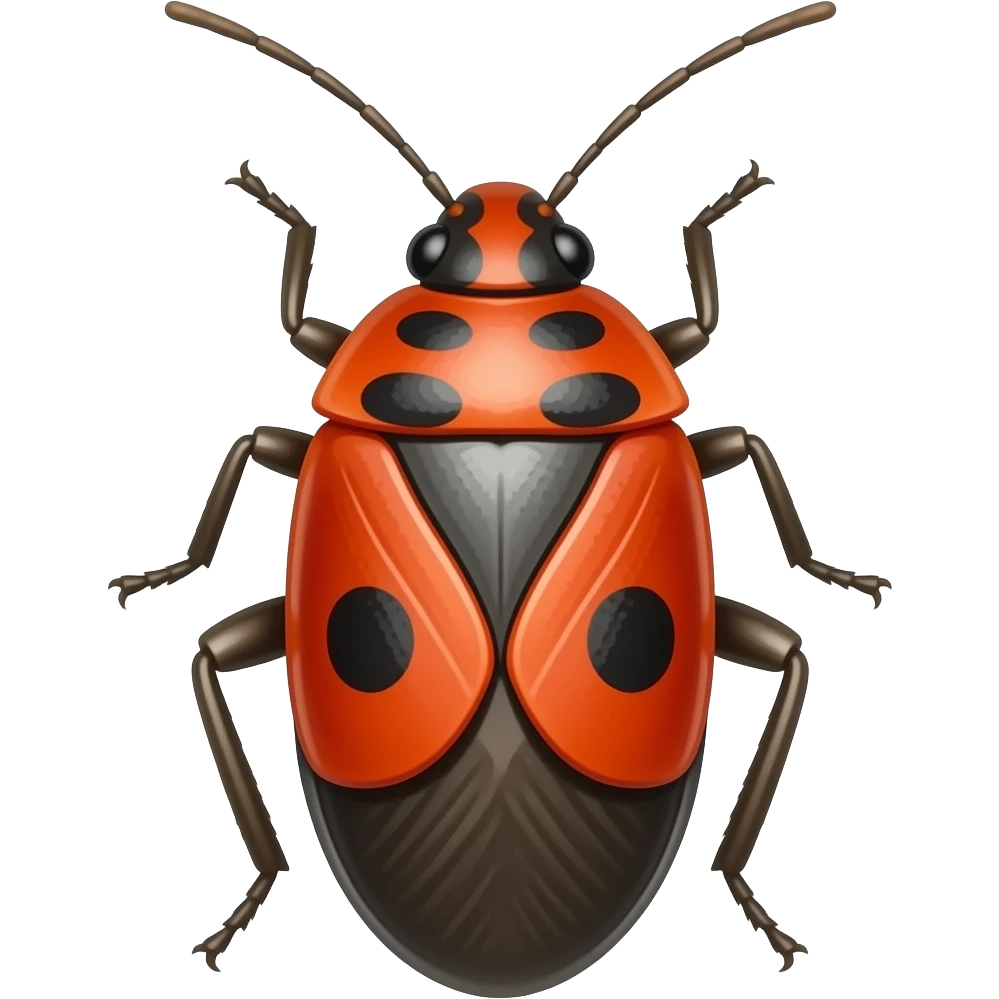 Lilioceris merdigera red bug emoji emoji