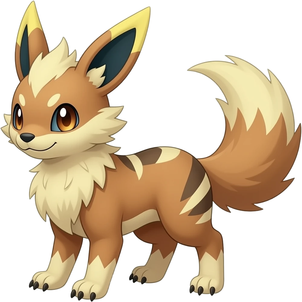 Pyroar-Furret-Shinx-Luxio-Luxray-Fakémon-hybrid emoji