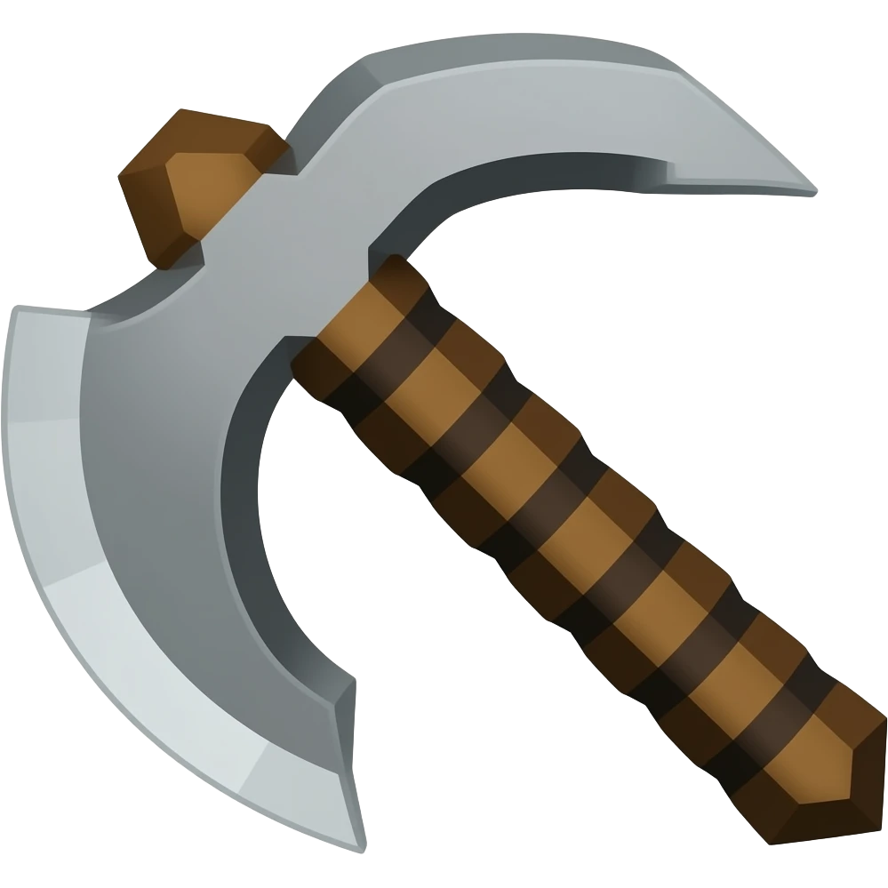 Minecraft pickaxe emoji