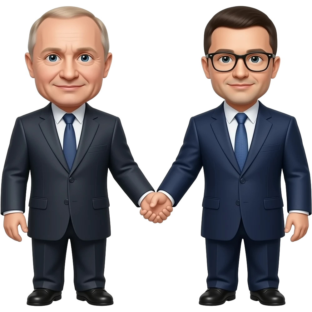 зеленский жмет руку путину emoji