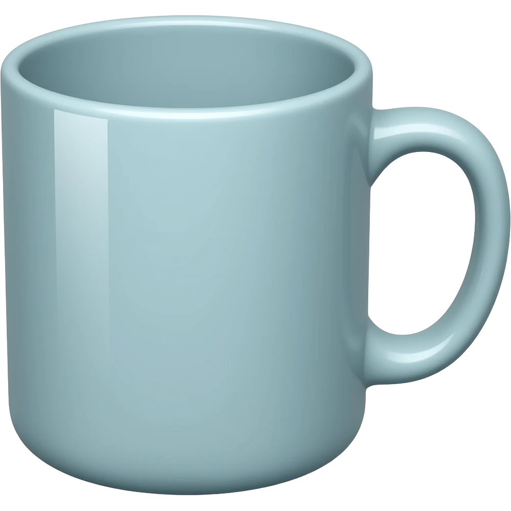 Light blue mug emoji