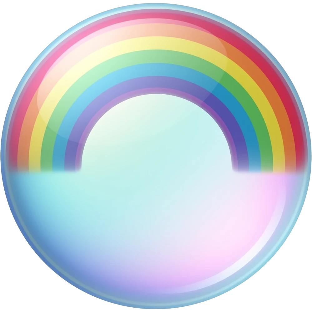 Rainbow Bubbles emoji