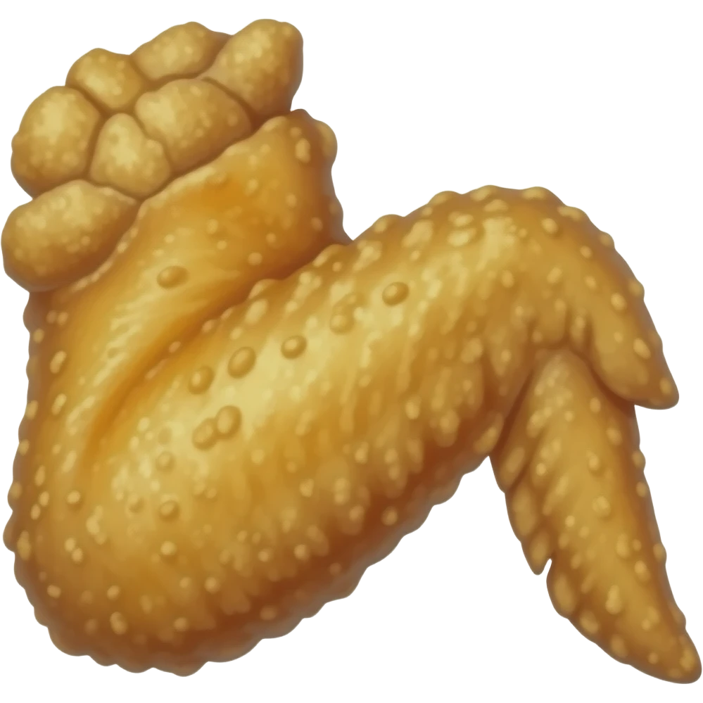 crispy fried chicken wing emoji