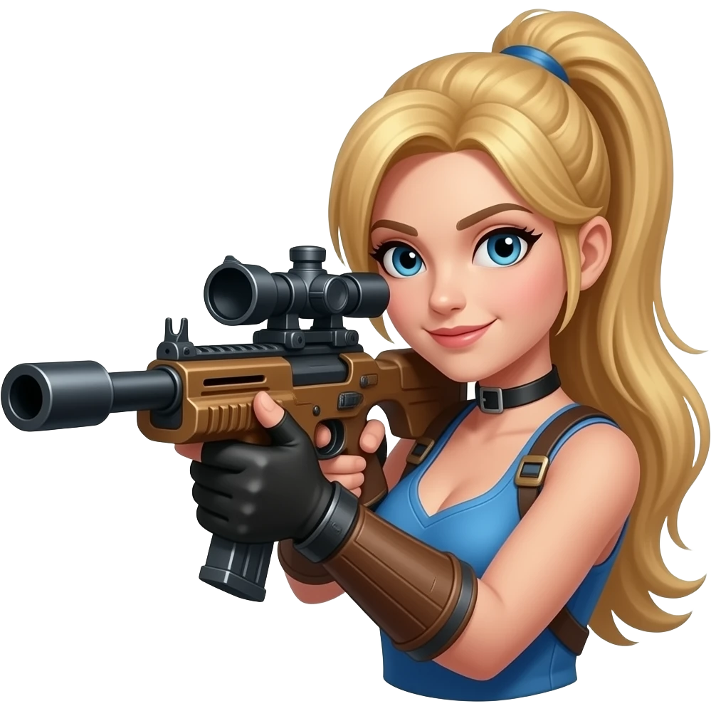 Caitlyn league  of legends  sniper gun shooting emoji