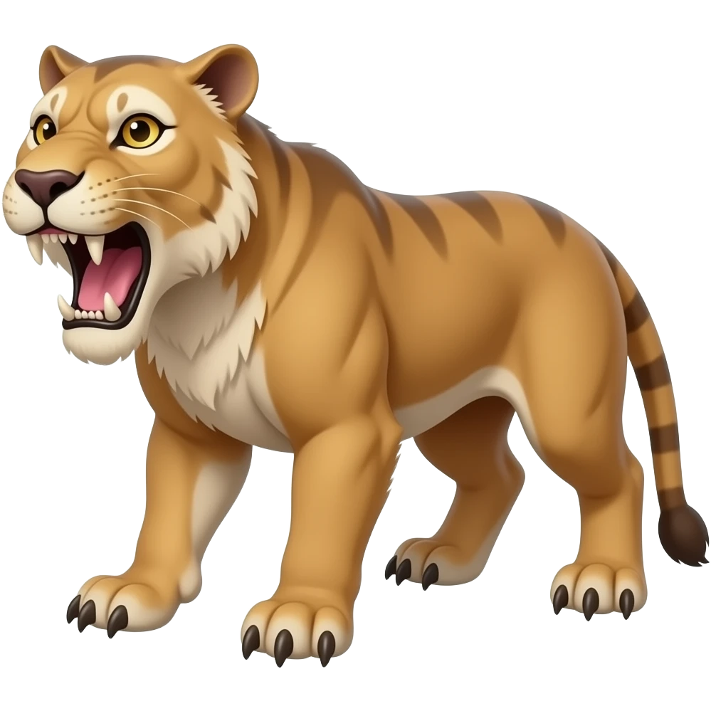 Smilodon animatic emoji