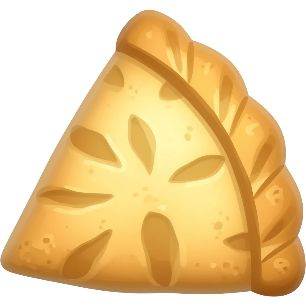 треуголтный пирожок emoji