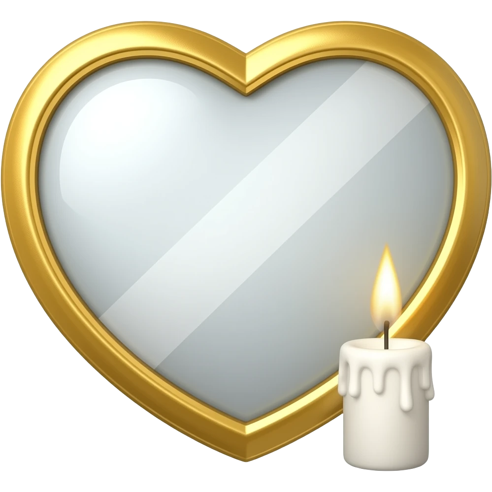 Combinaison 🪞🤍🕯 emoji