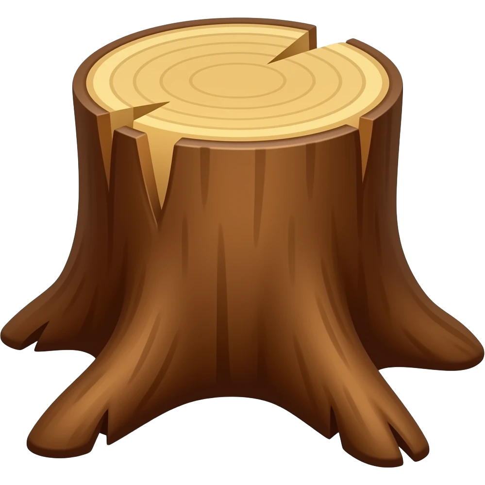 Tree stum emoji