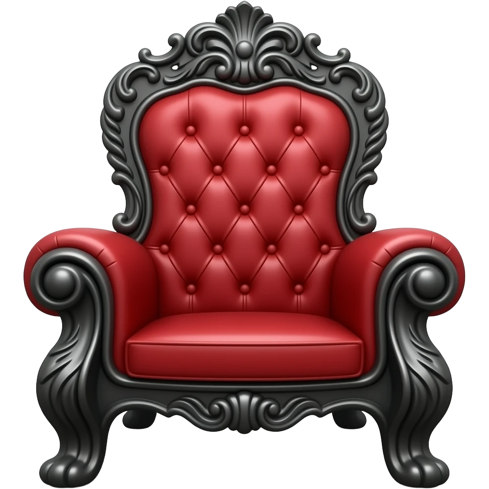 black and red throne emoji
