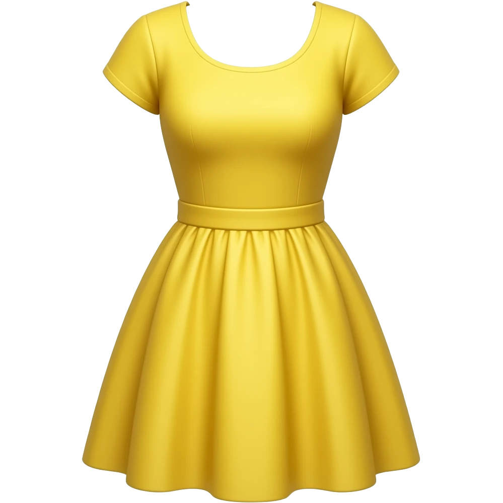 Vestido amarillo simple emoji
