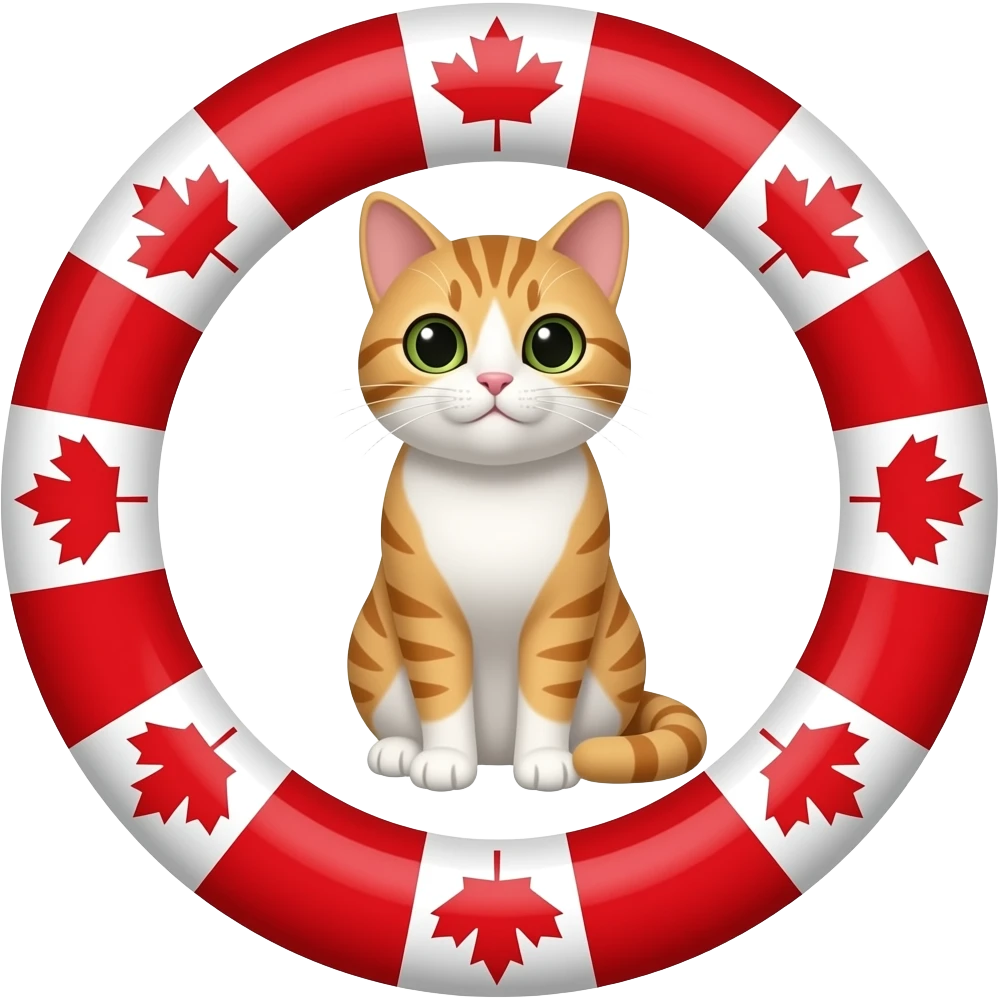Circle+Canada+cat emoji