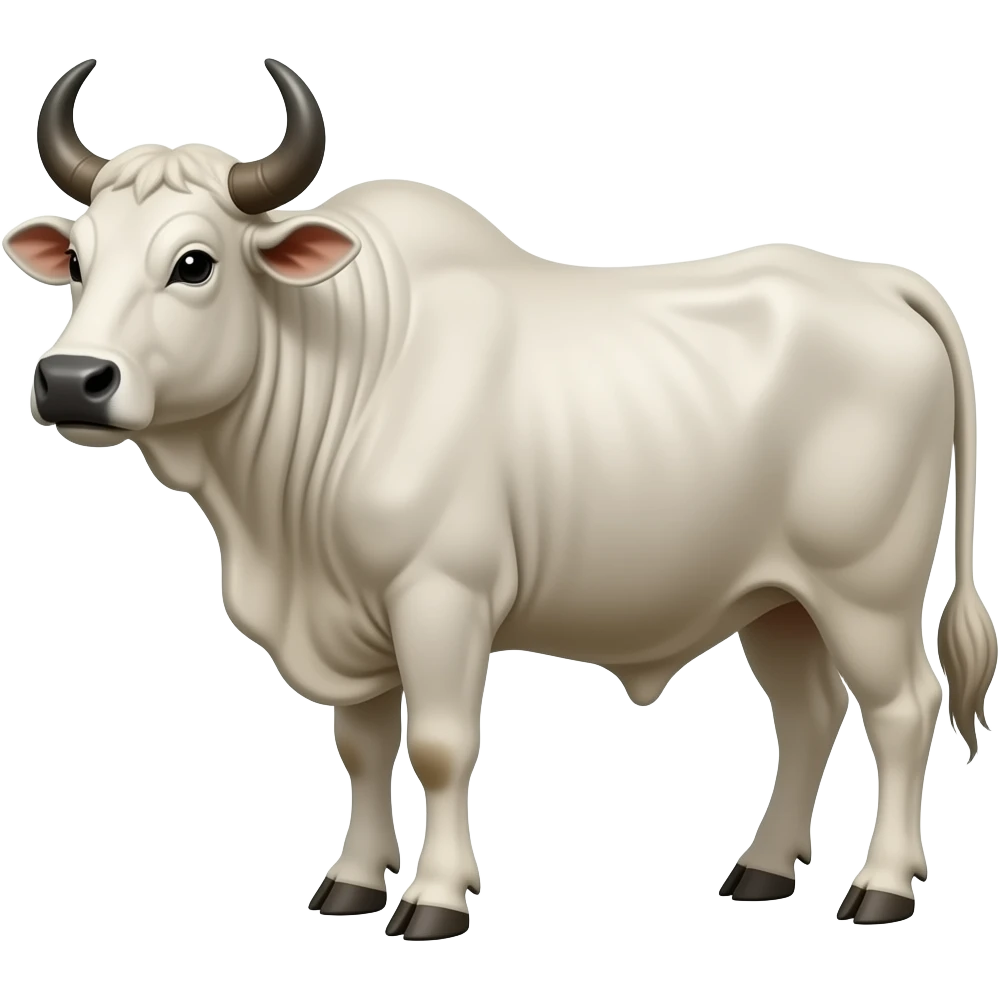 white male zebu bull emoji