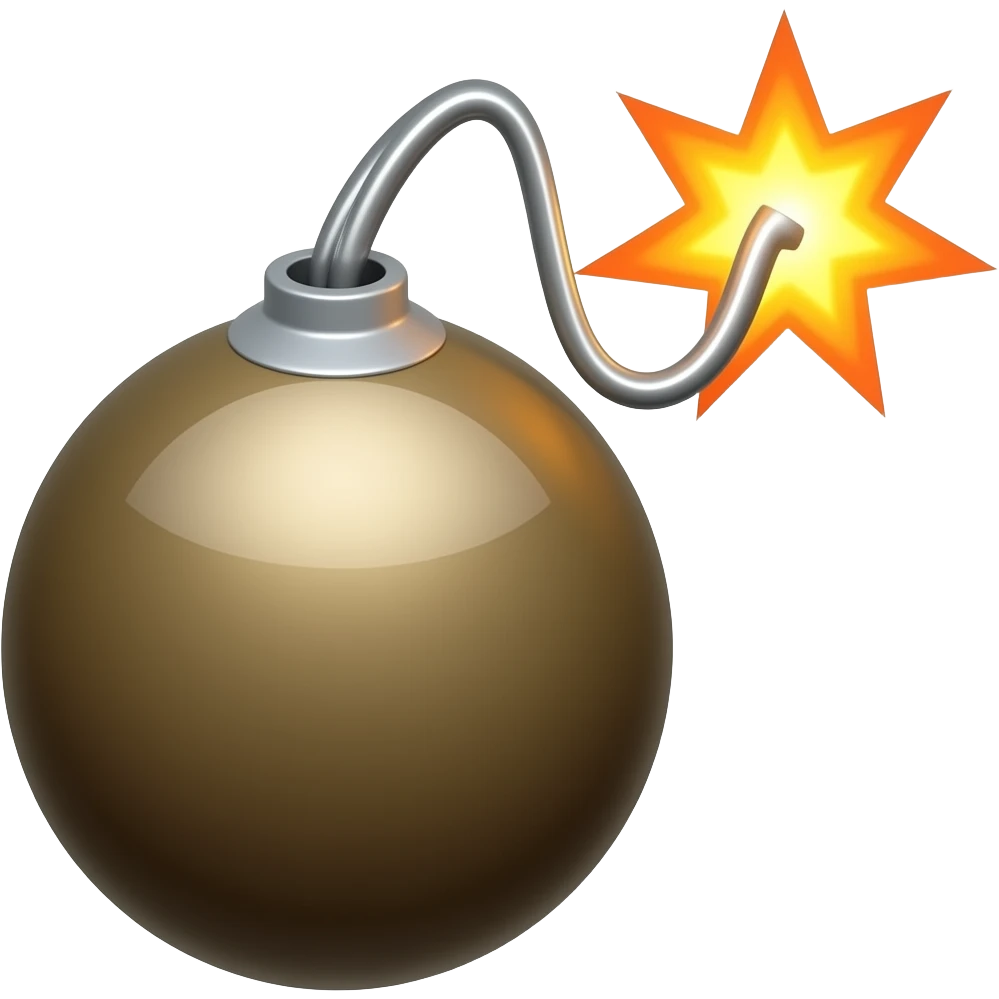 dropping bombs emoji
