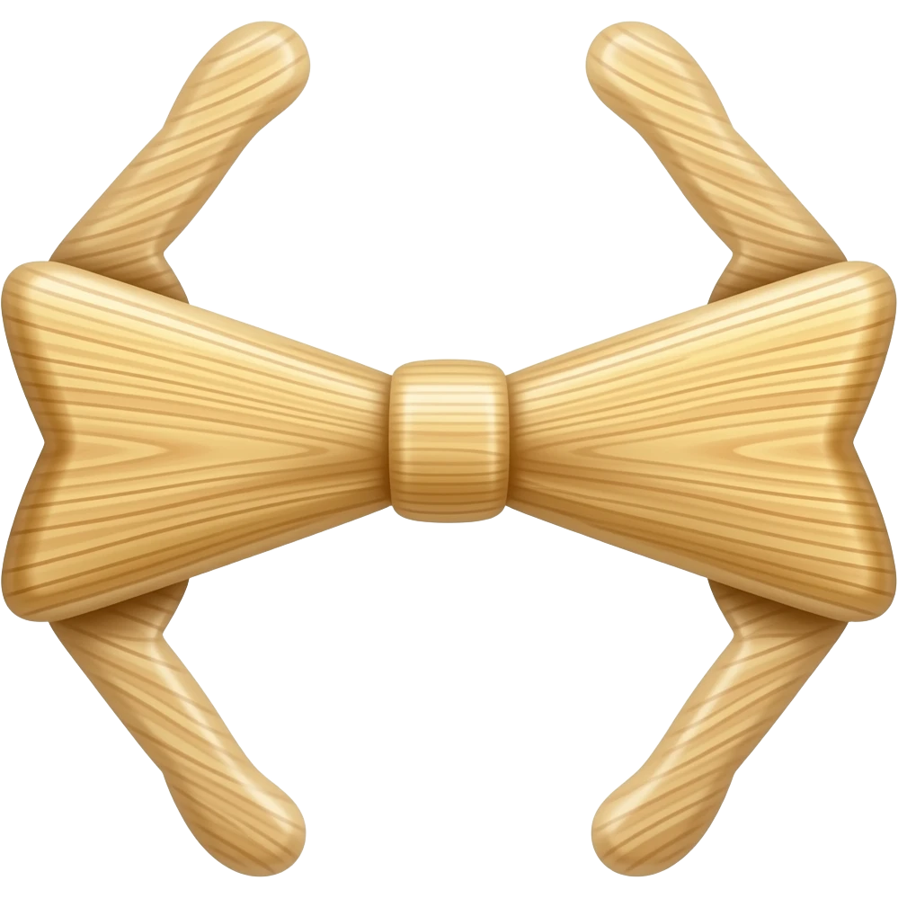 Wooden bow emoji