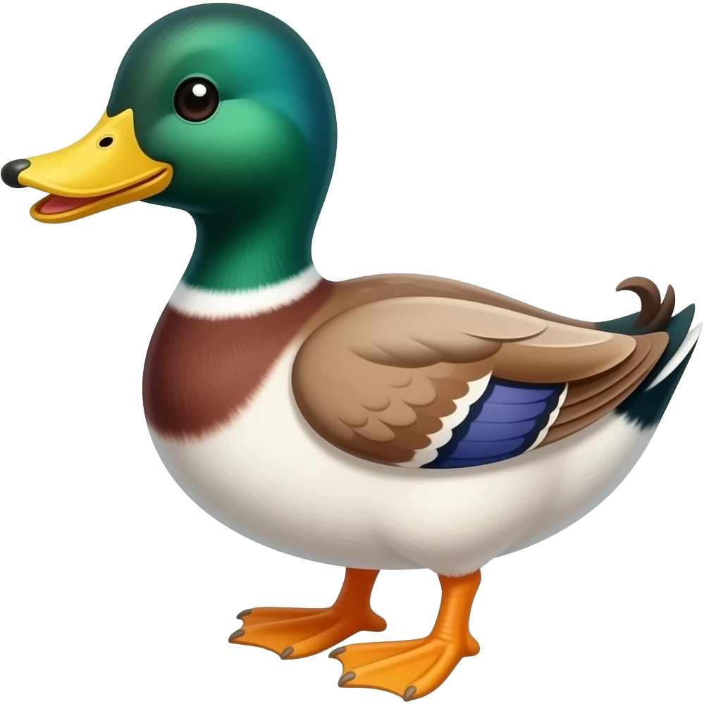 Steamer duck emoji