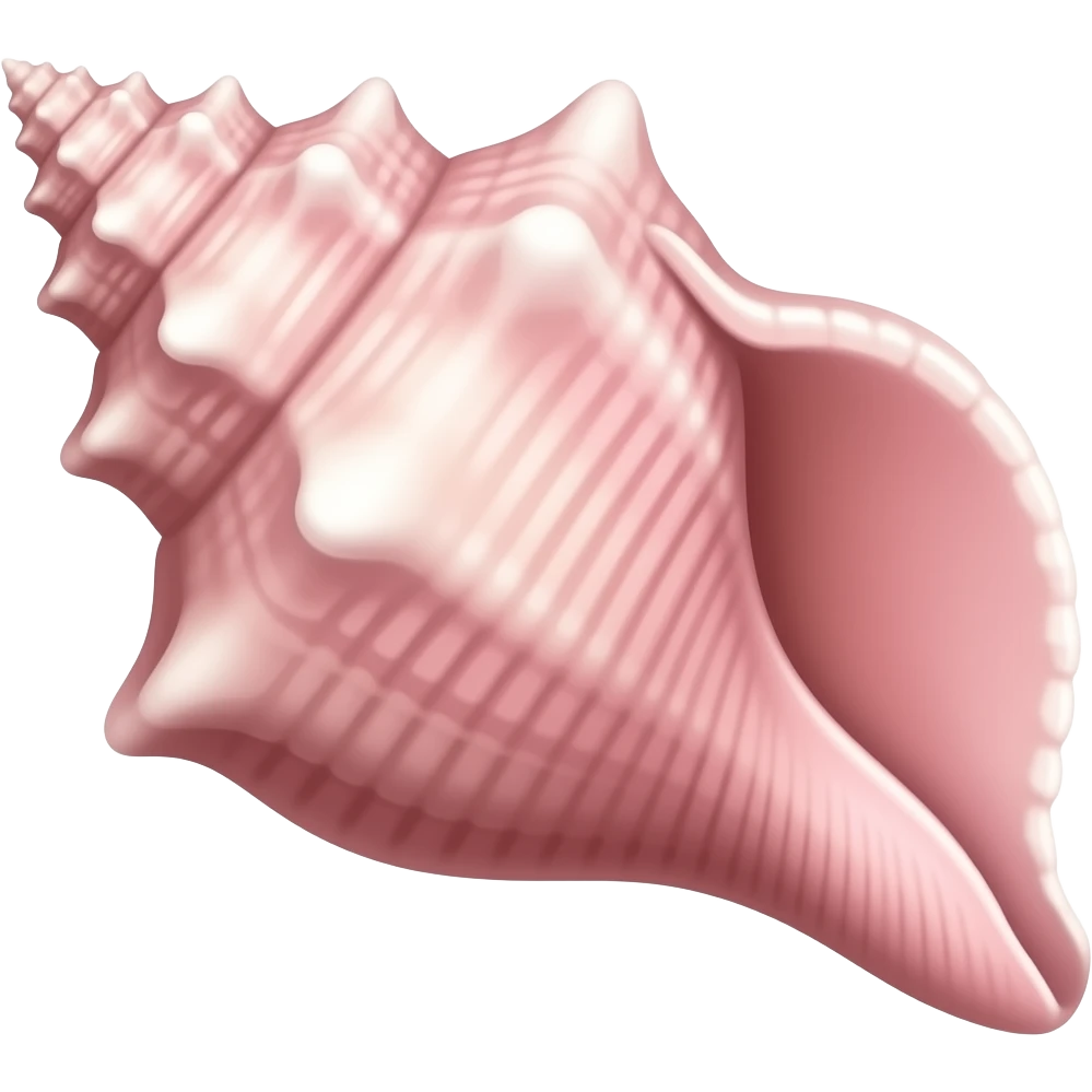 pink conch shell emoji