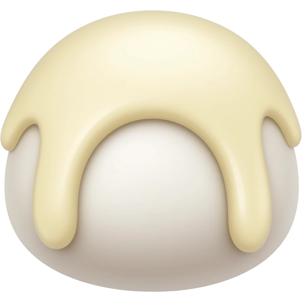 Vanilla Flavored Mochi emoji