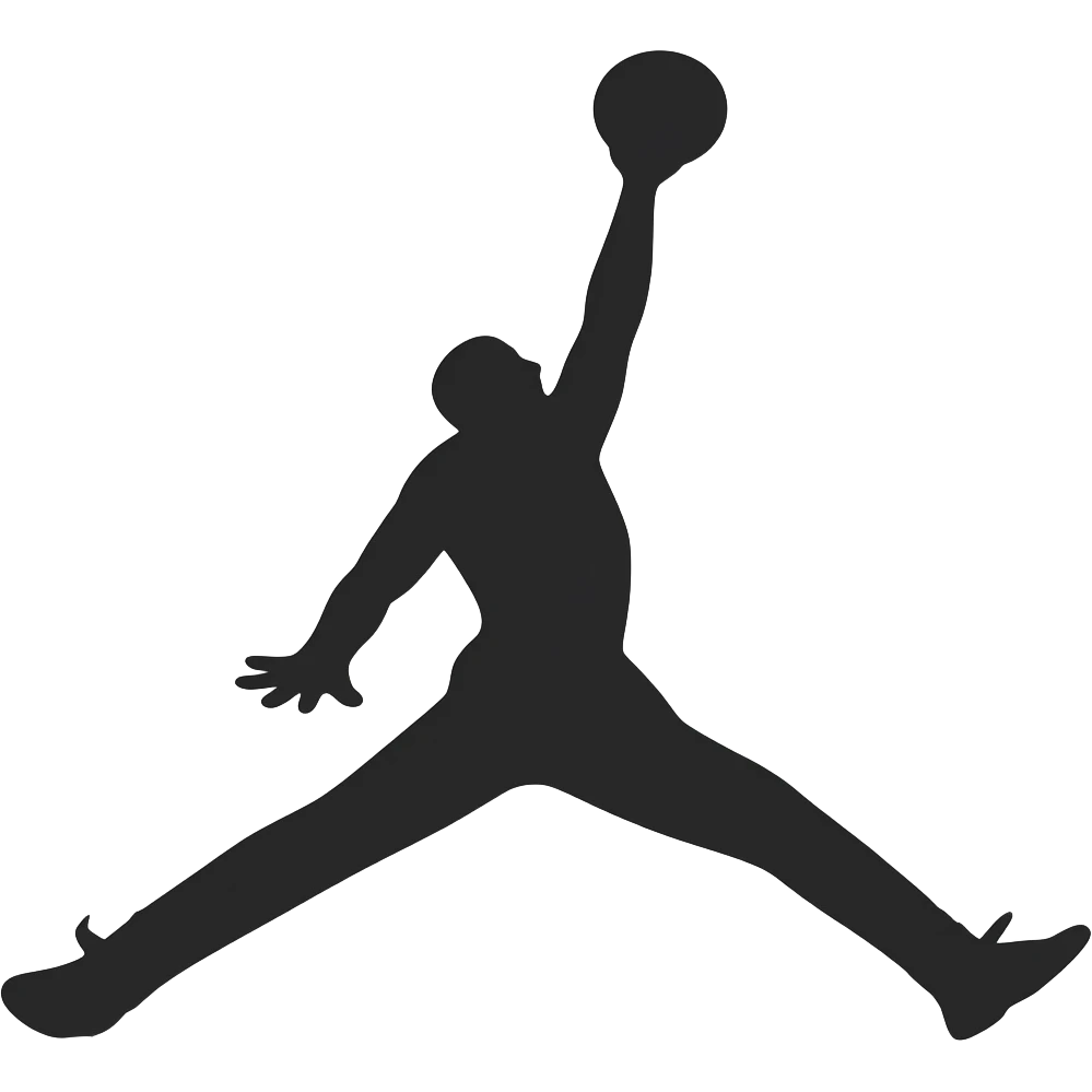 Real Jordan jump man logo emoji