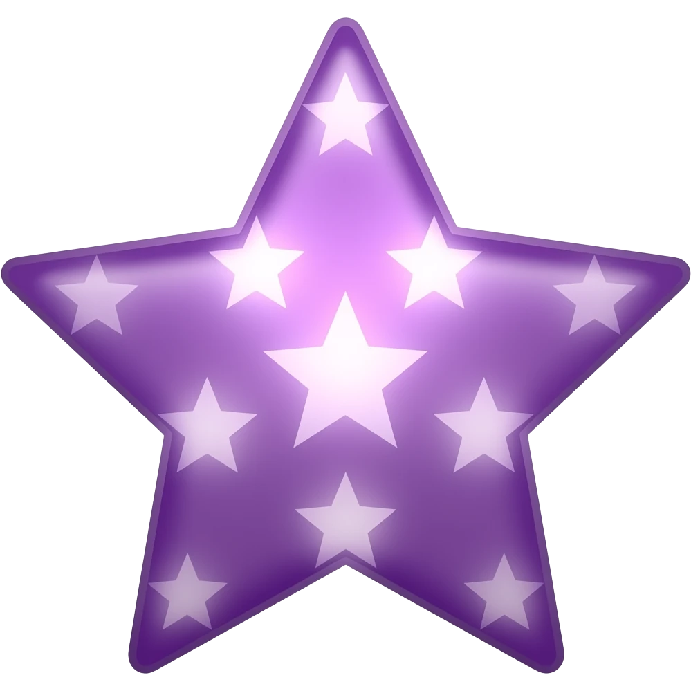 purple stars sparkle emoji