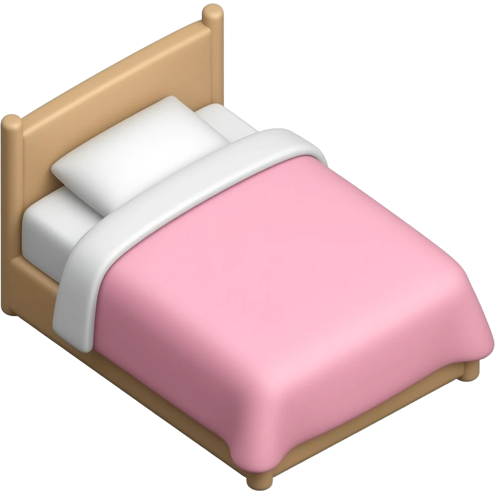 Make a pink bed emoji