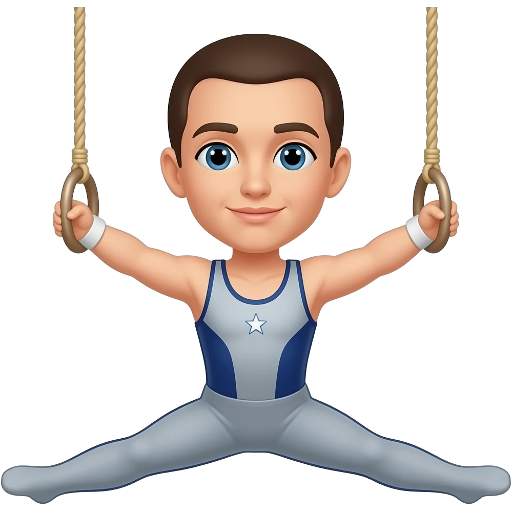 trapeze emoji - white skin color emoji