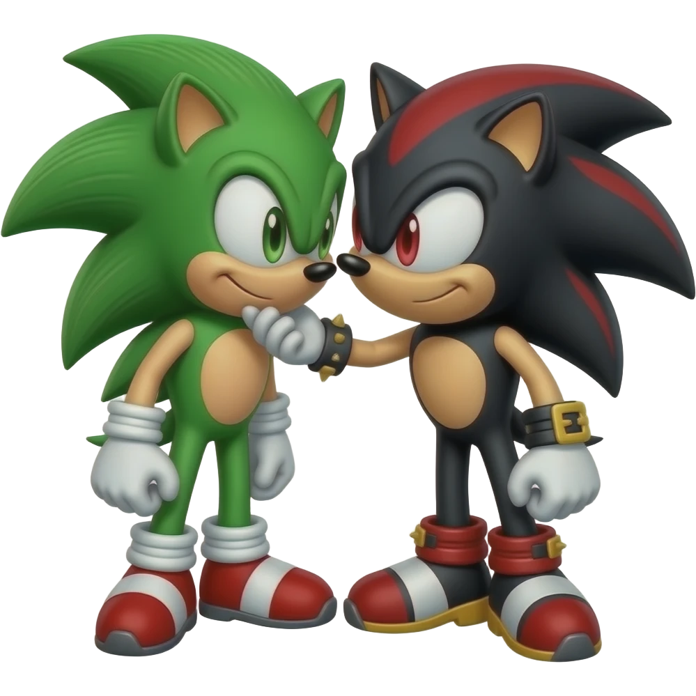 sonic kissing shadow emoji