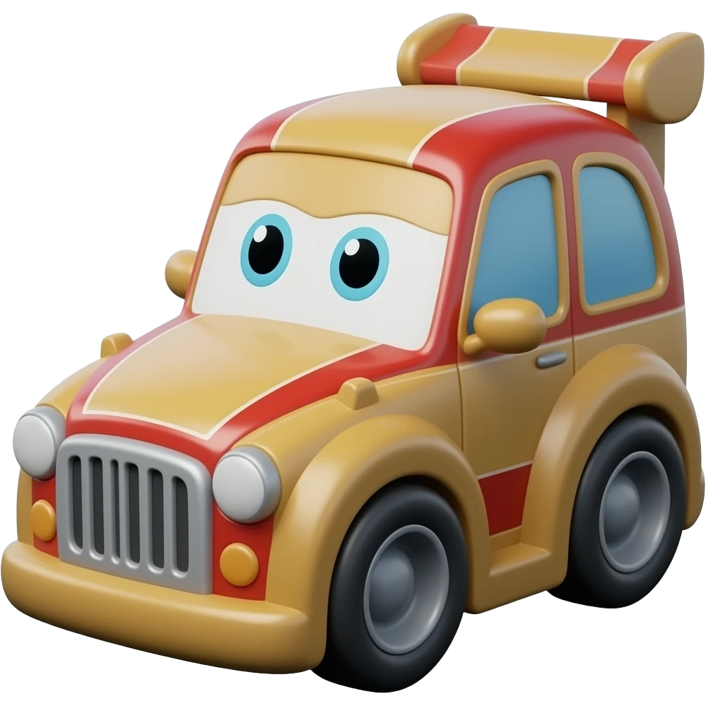 Toy race car emoji