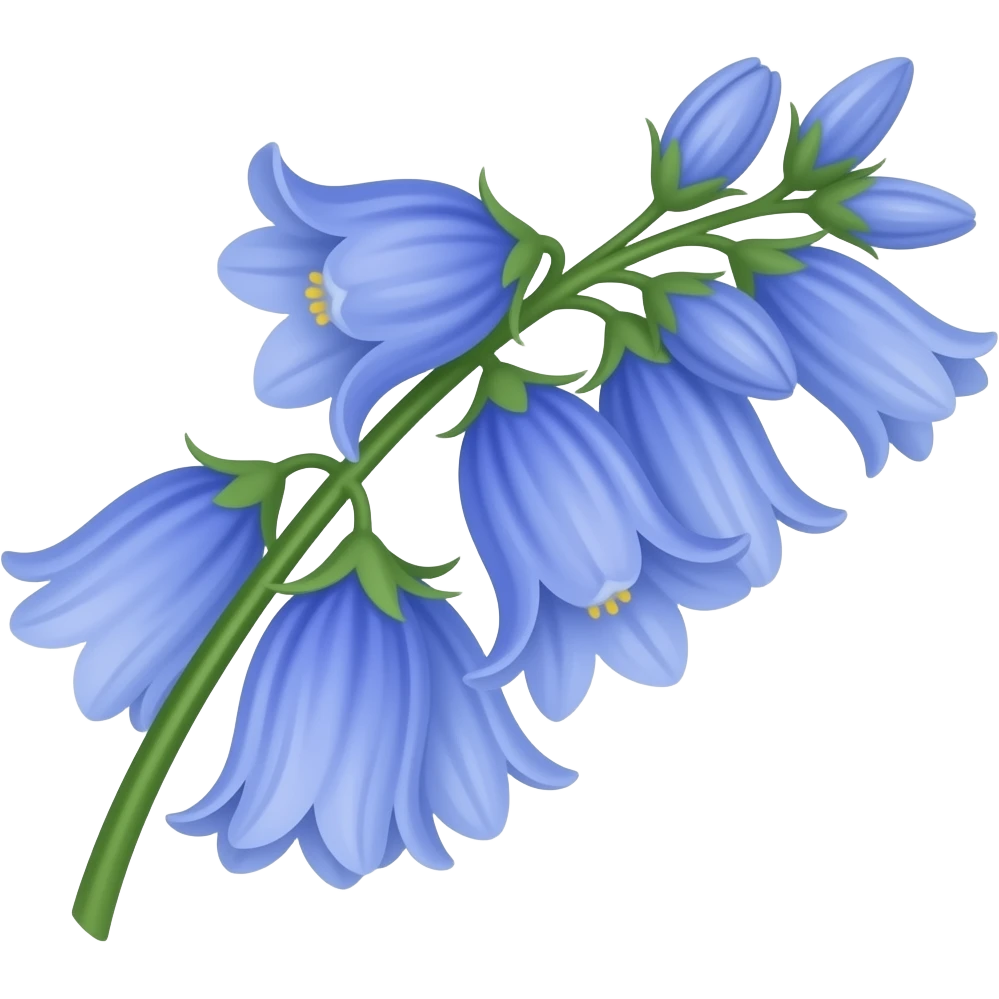 Blue bells flowes emoji