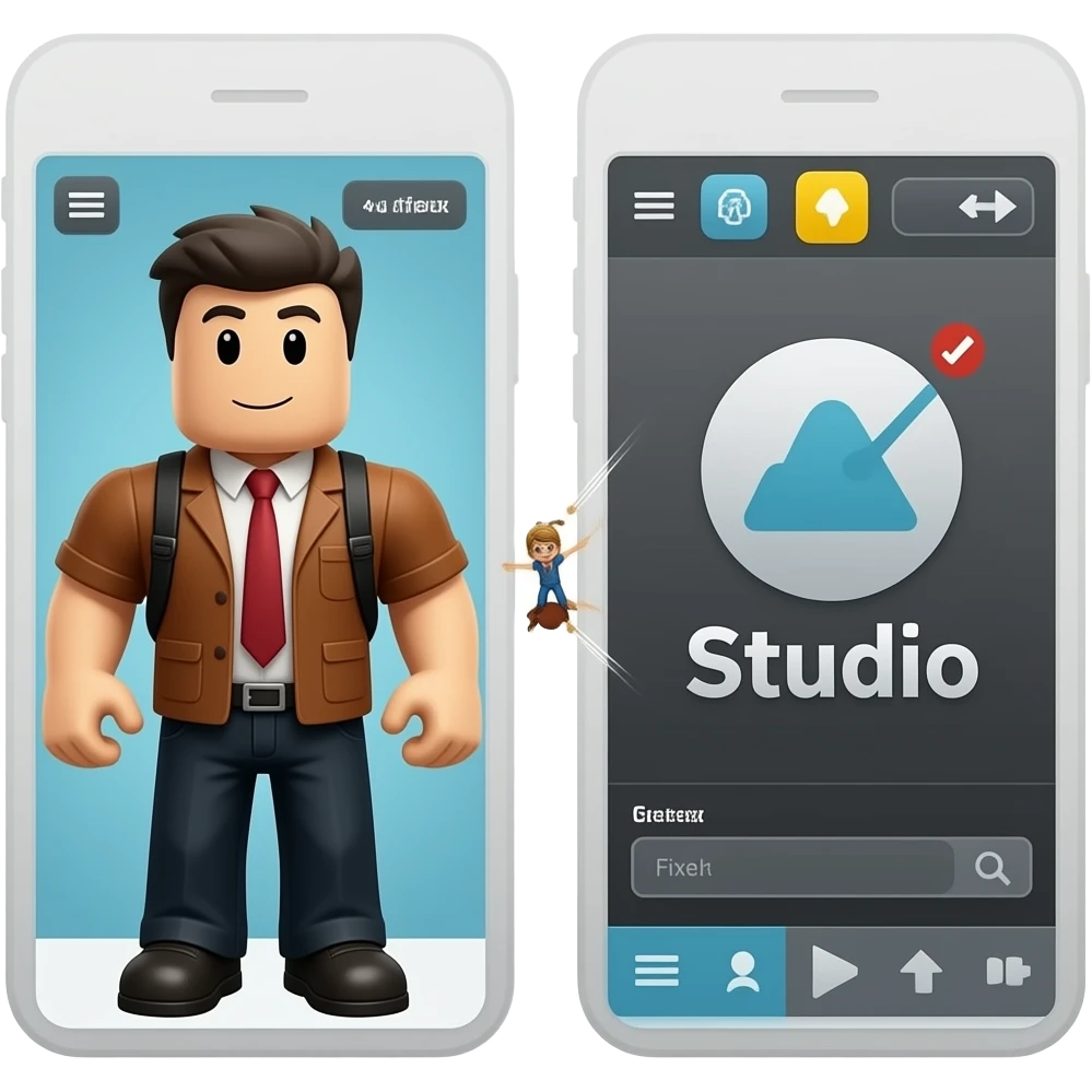 🔲 🔳 🟦 Roblox to Roblox studio There fixed it 🟦 🔲 🔳 emoji