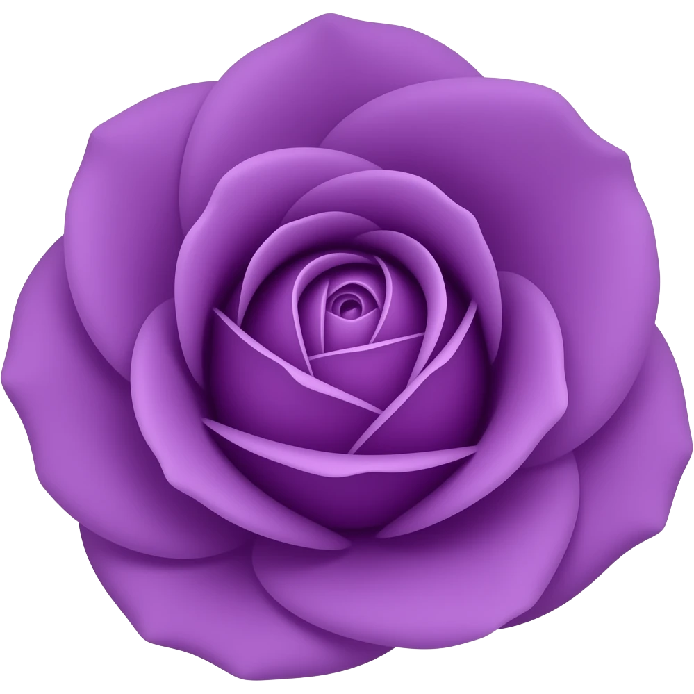 une rose réaliste de couleur violette emoji