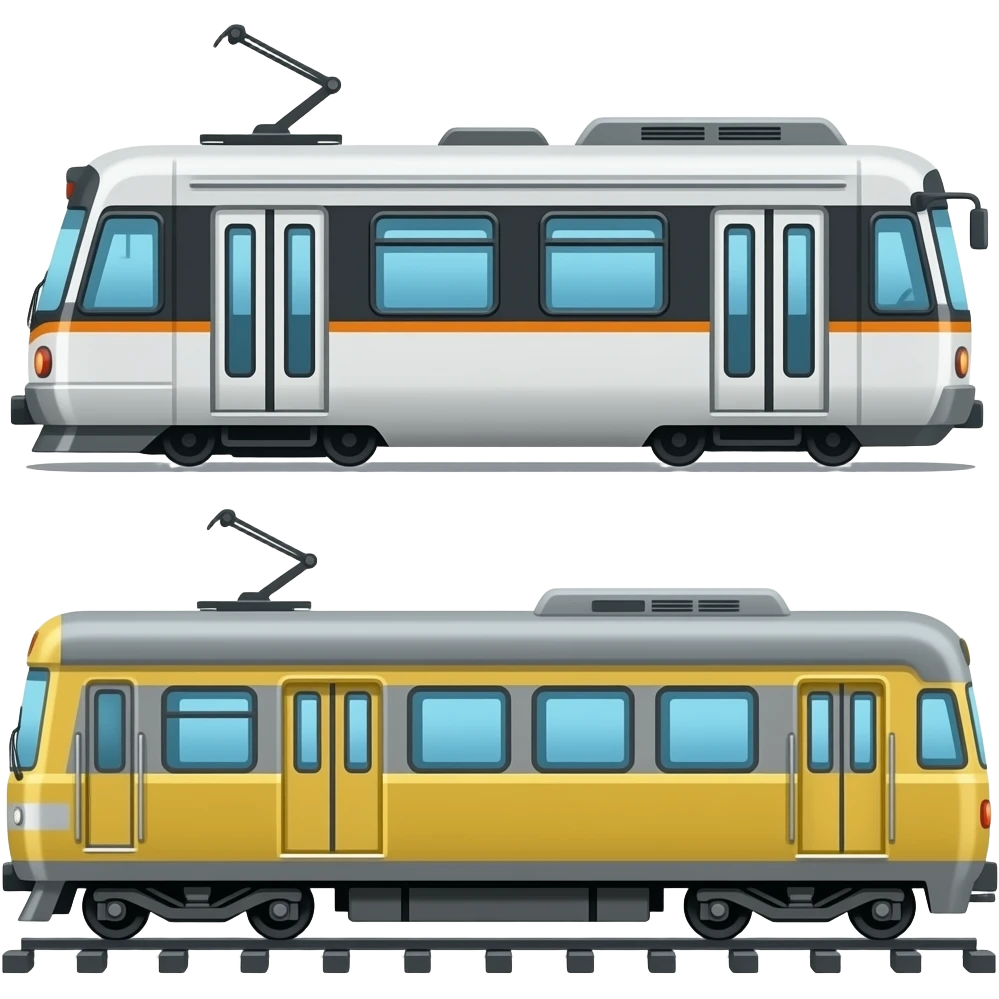 🚋🚃🚃 emoji